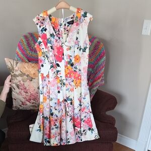 Taylor Floral Fit And Flare Dress
